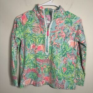 LILLY PULITZER MULTICOLOR JUNGLE PRINT SWEATSHIRT SIZE XL(12/14)